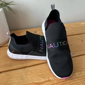 Nautica Black Slip-On sneakers girls size 4